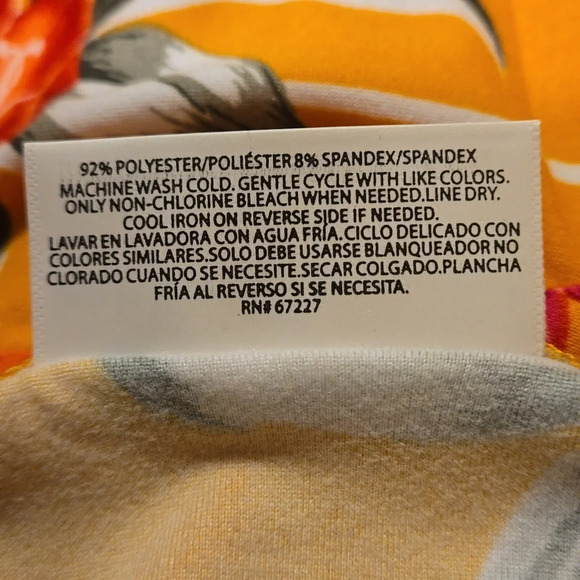 ♥️5 for $25♥️ Bobbie Brooks Soft Tangerine Floral Top Women's 2X - Picture 9 of 9